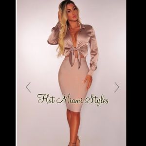 NWT Hot Miami Styles Bodycon Pink Skirt